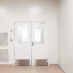 Противопожарная дверь для лестницы офиса / серия FRM33245