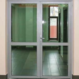 Противопожарная алюминиевая дверь